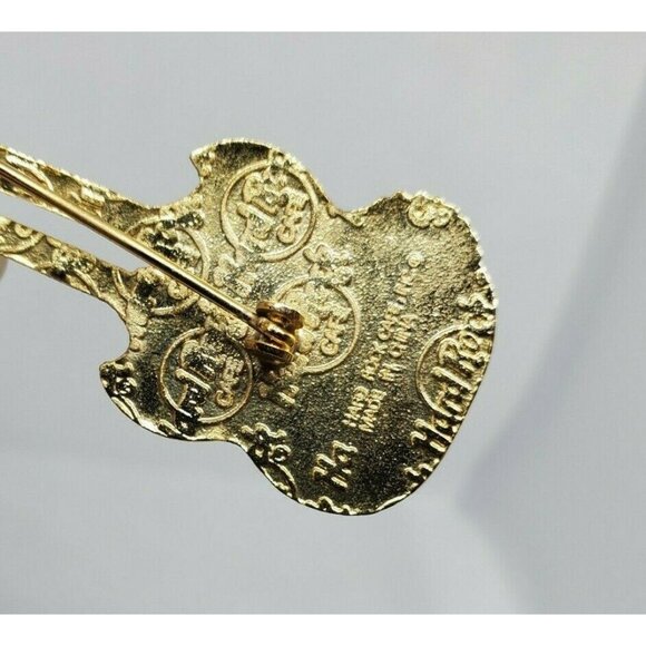 Myrtle Beach Hard Rock Café Guitar Pin Double Neck "Pyramid" Collectible - Picture 7 of 12